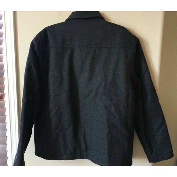 GAP Wool Blend Collared Quilted Lining Zip Up Long Sleeve Men’s Jacket Size M - Picture 2 of 3